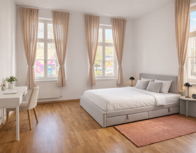 Central Leipzig 3-Bedroom Apartment with Plenty of Space